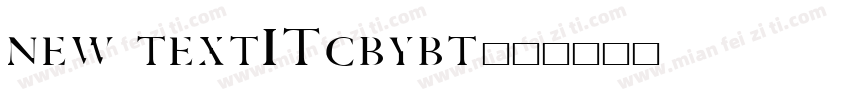 new textITcbybt字体转换